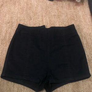 Dark blue skintight shorts